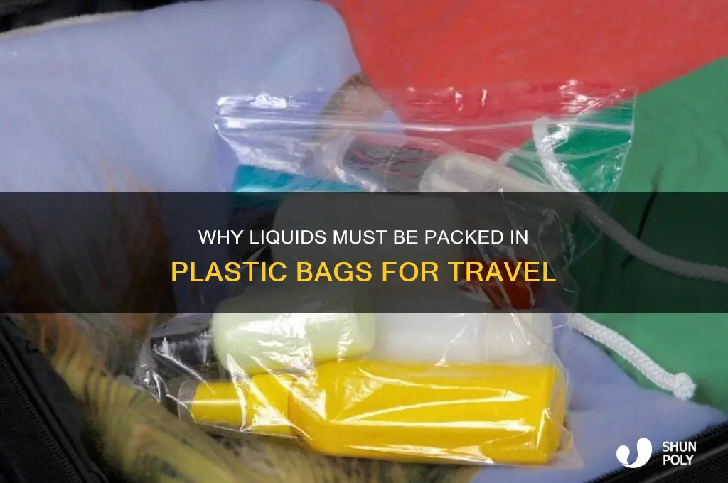 why do liquids have to be in a plastic bag