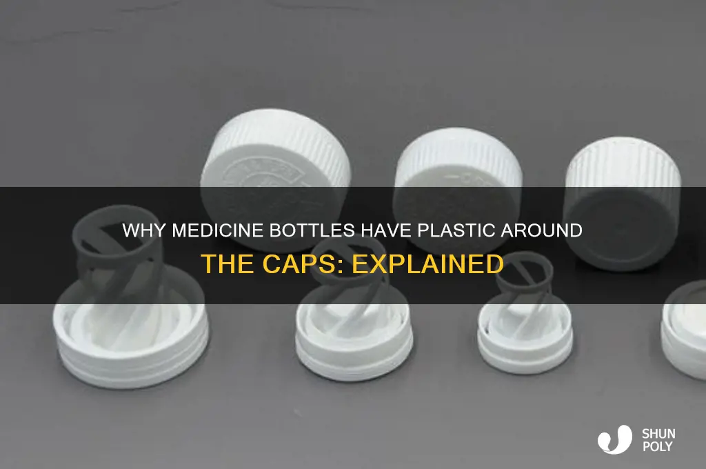 why do medicine bottles have plastic around the caps