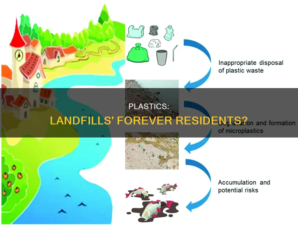 why do most plastics remain in landfills
