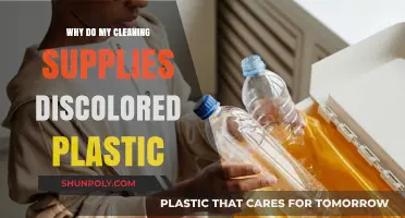 Cleaning Supplies: Plastic Discoloration Explained