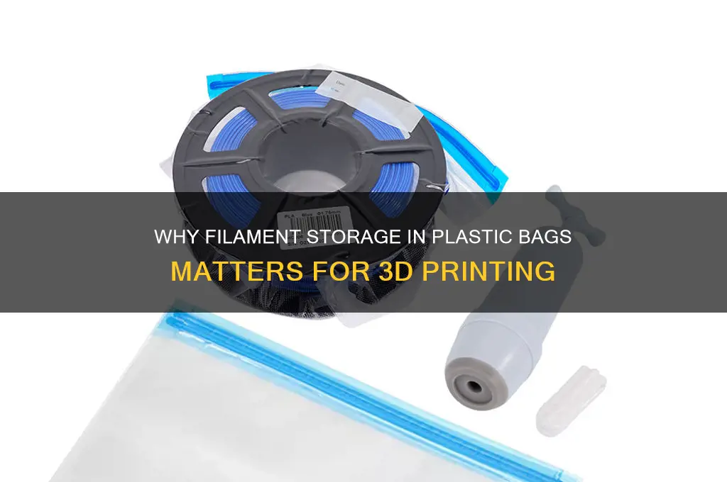 why do people keep filament in a plastic bag