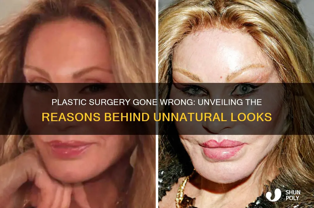 why do people look so bad after plastic surgery
