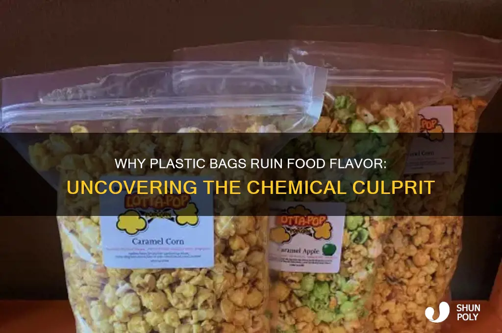 why do plastic bags make food taste bad