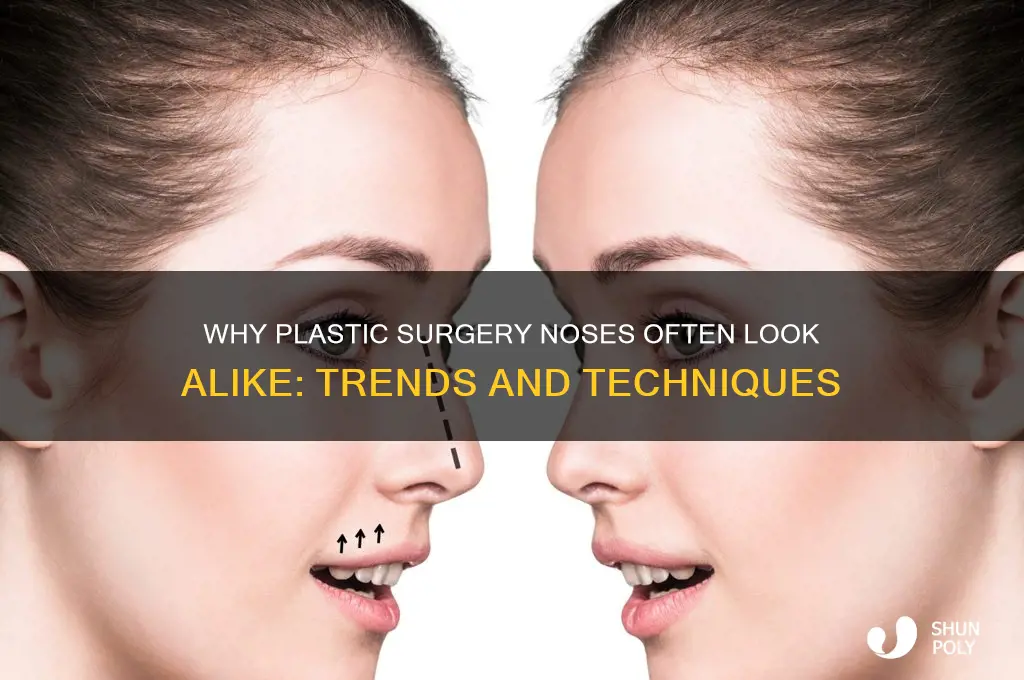 why do plastic surgery noses look the same
