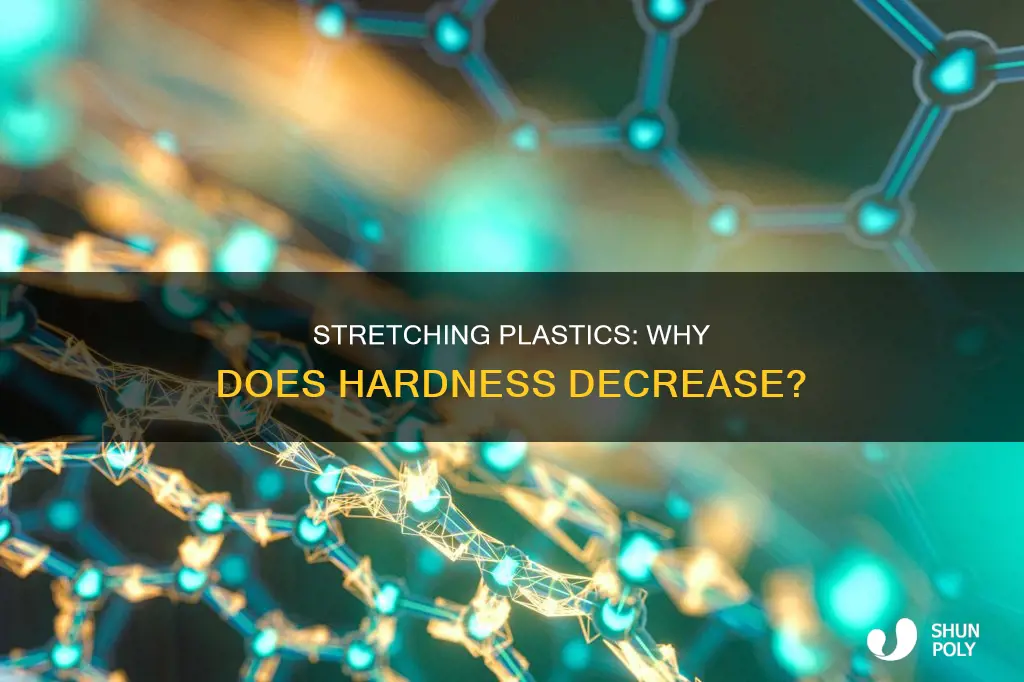 why do plastics lose hardness when stretched