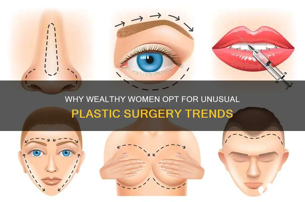 why do rich women get weird plastic surgery