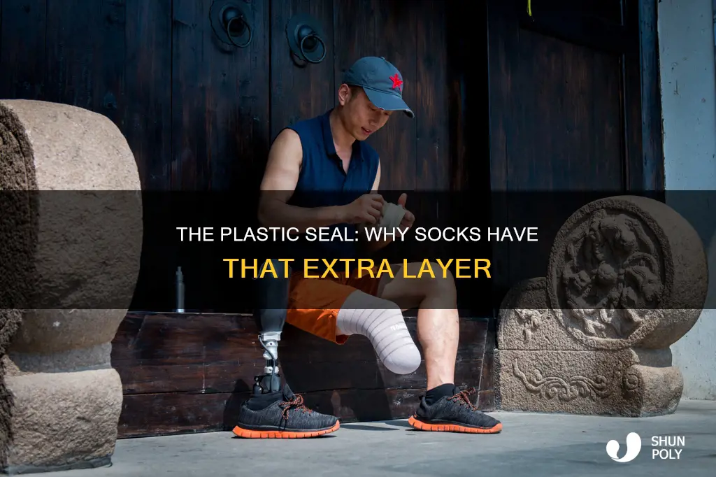 why do socks have plastic seal