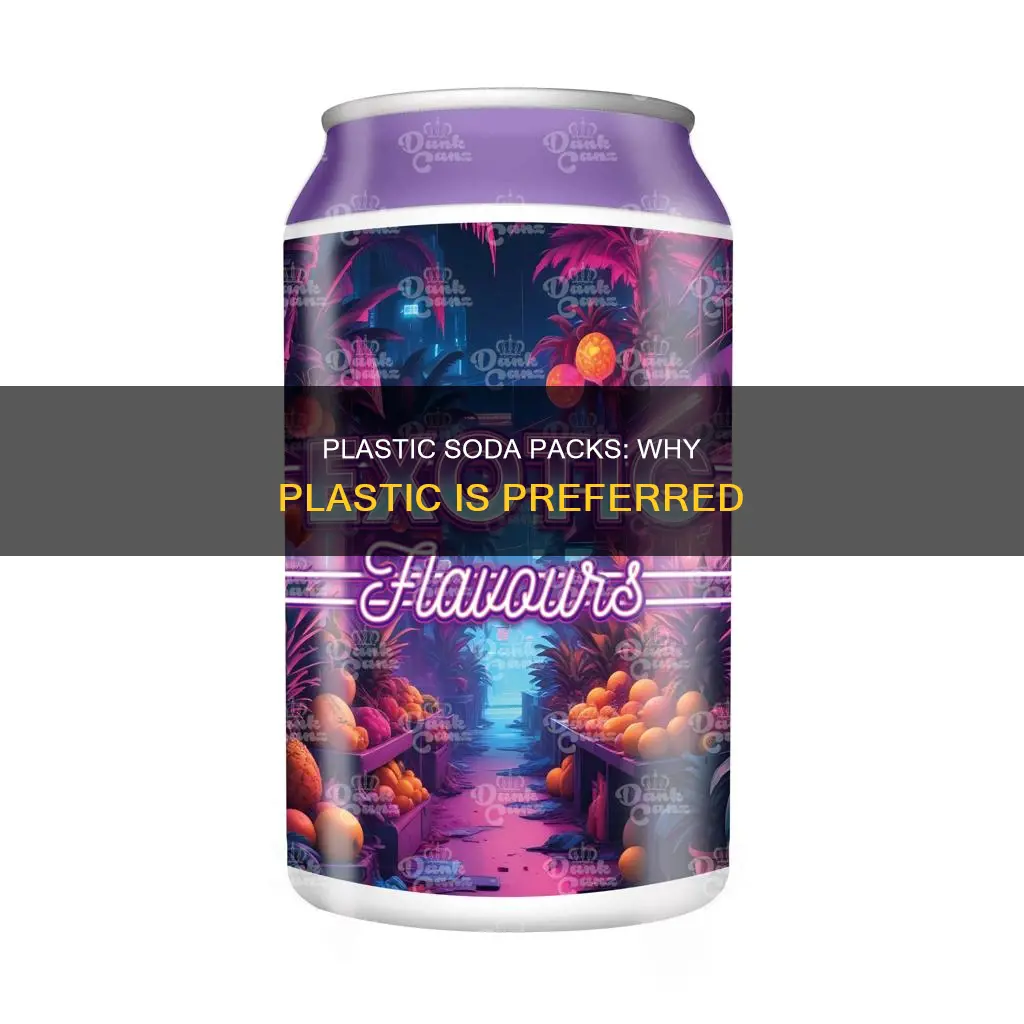 why do soda packs in plastic