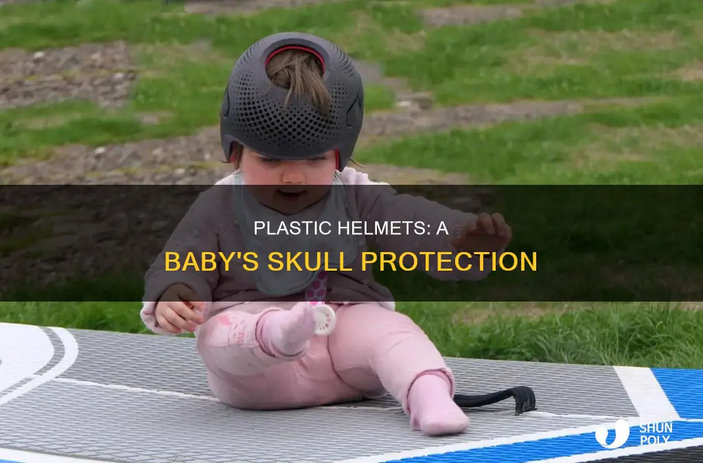 why do some babies wear plastic helmets