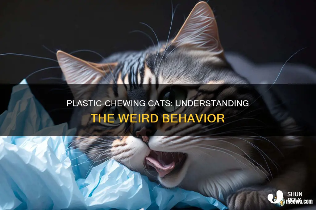 why do some cats chew on plastic
