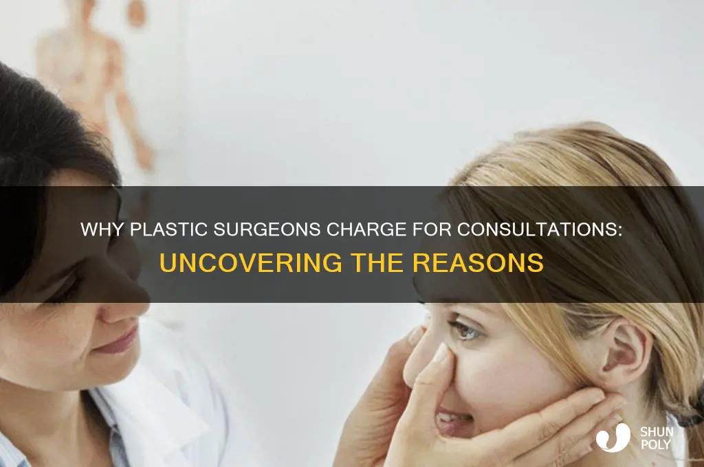 why do some plastic surgeons charge for a consultation