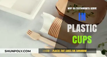 Plastic Cups: Restaurant's Preferred Choice for Serving Drinks