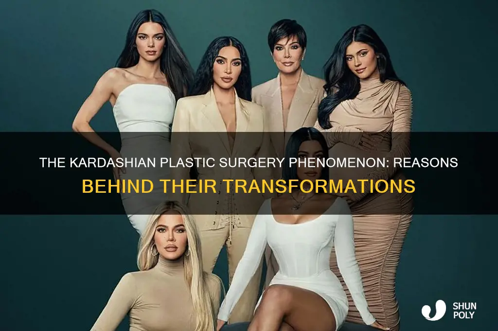why do the kardashians get plastic surgery