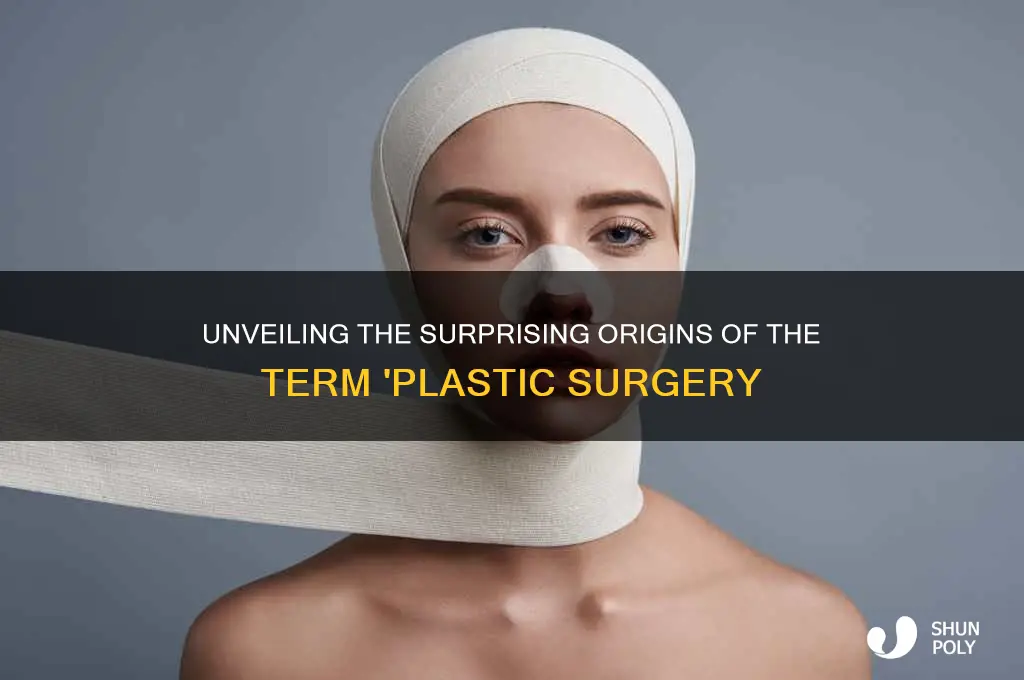 why do they call it plastic surgery