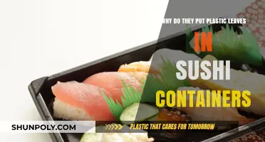 The Mystery of Plastic Leaves in Sushi Containers