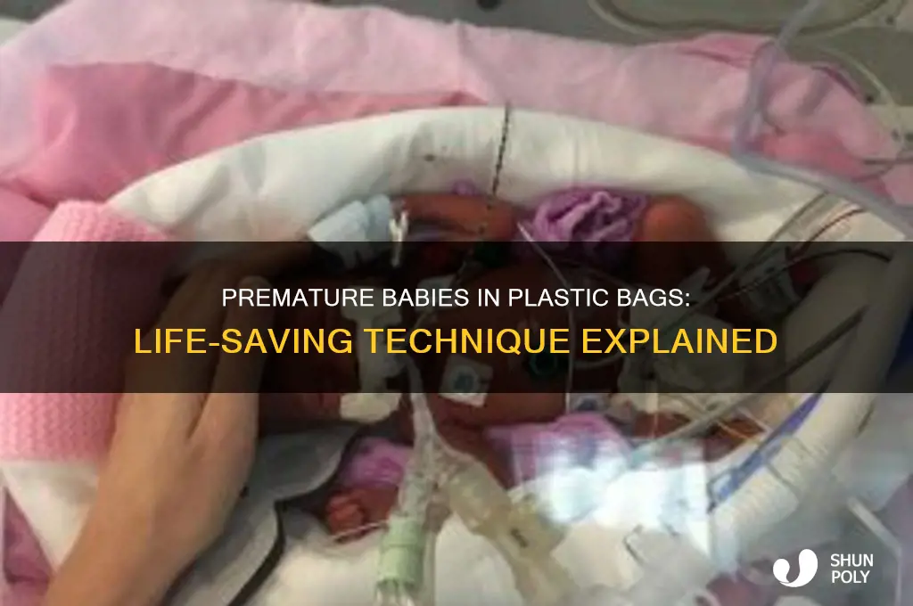 why do they put premature babies in plastic bags