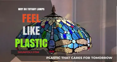 Tiffany Lamps: Plastic Feel, Why?