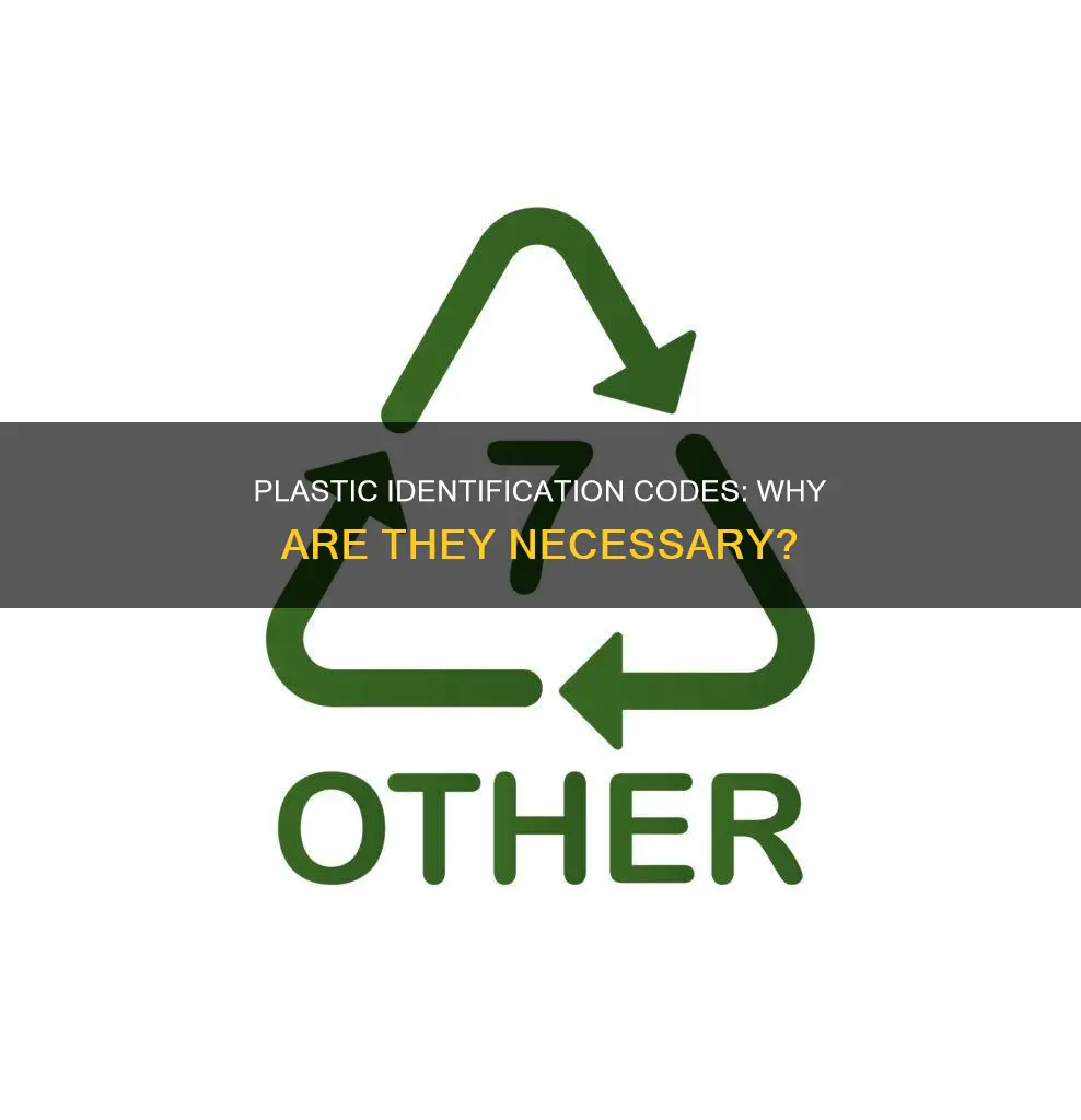 why do we need plastic identification codes
