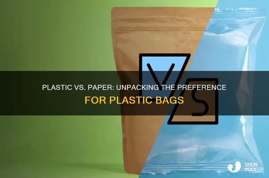 why do we use plastic bags instead of paper bags