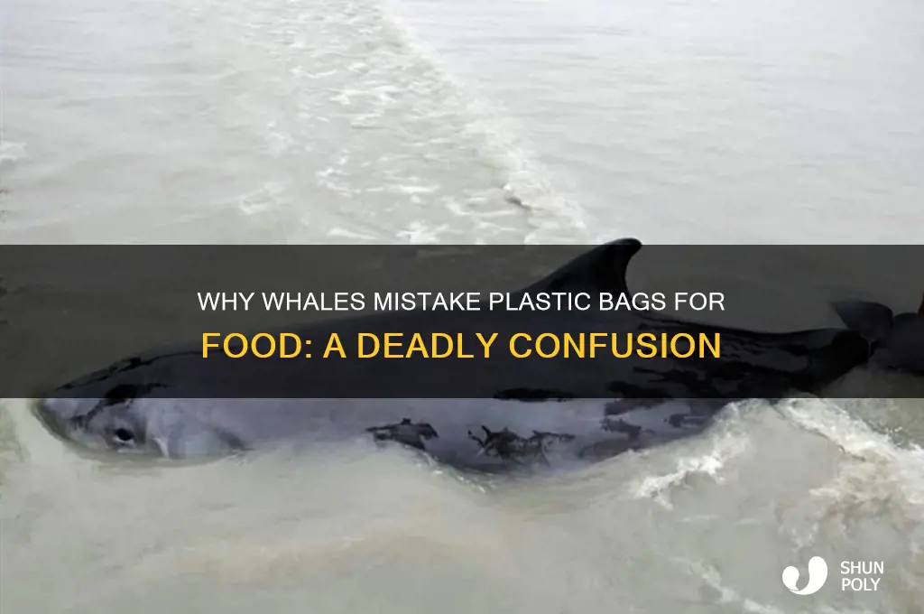 why do whales eat plastic bags