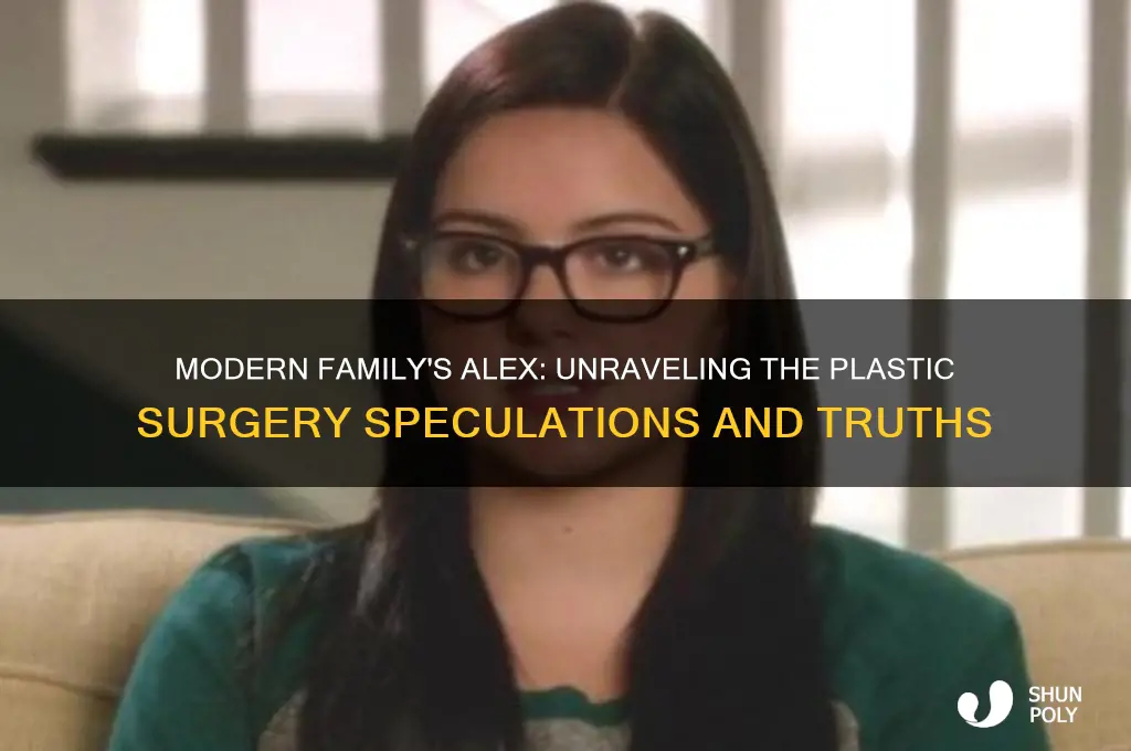 why does alex on modern family plastic surgery