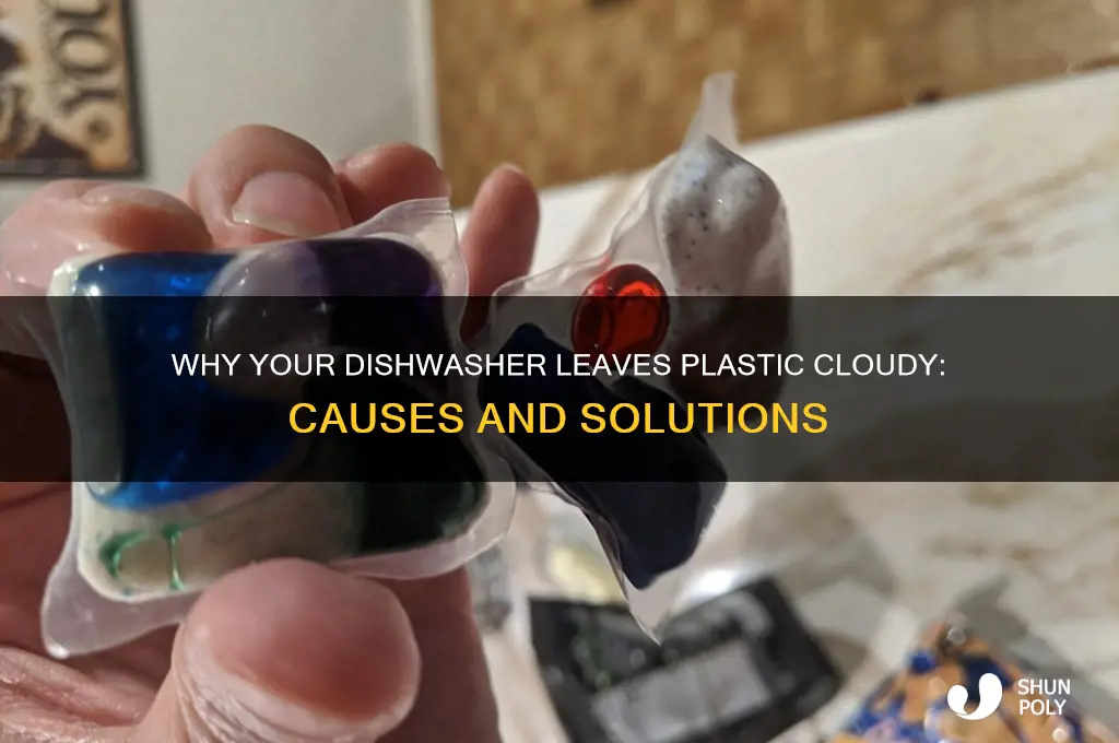 why does dishwasher make plastic cloudy