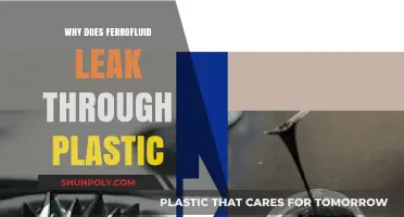 Ferrofluid's Magnetic Attraction: Leaking Through Plastic