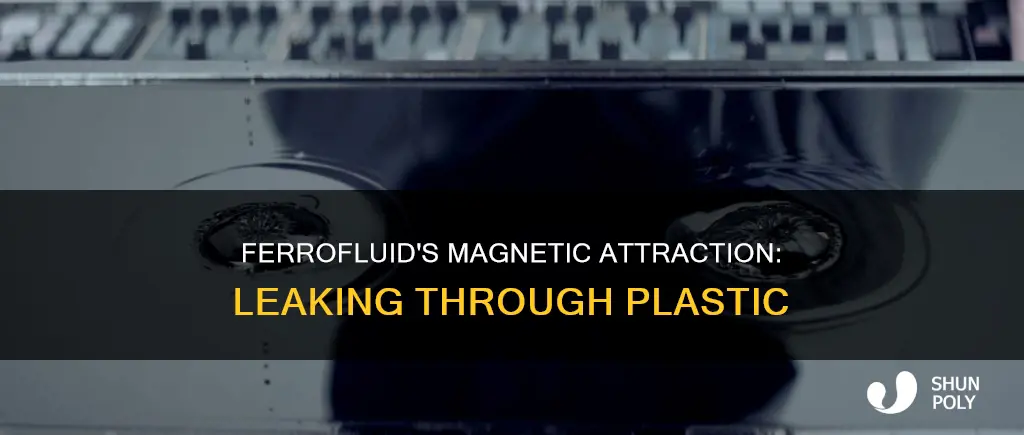 why does ferrofluid leak through plastic