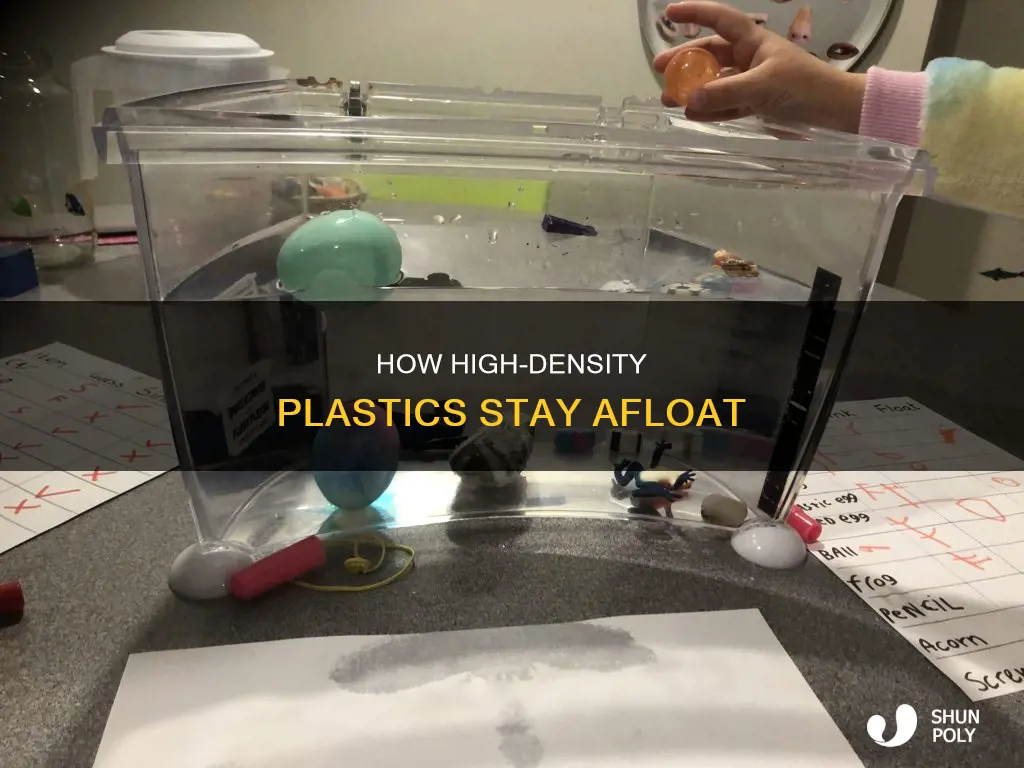 why does high density plastic float