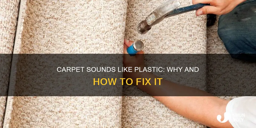 why does my carpet sound like plastic