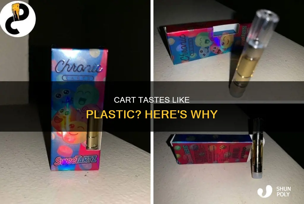 why does my cart taste like plastic