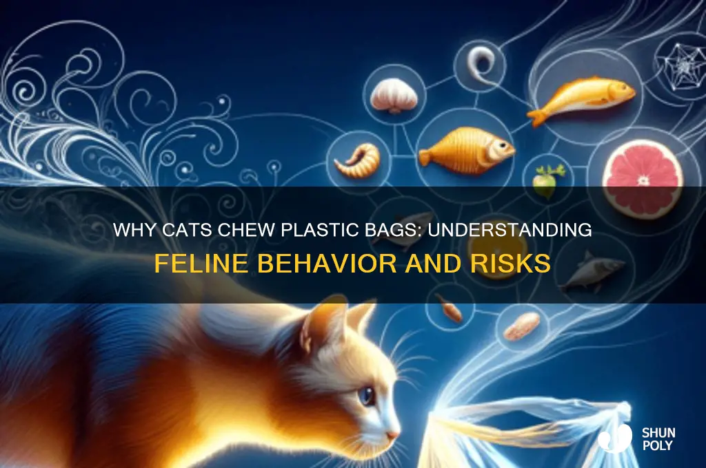 why does my cat like chewing on plastic bags