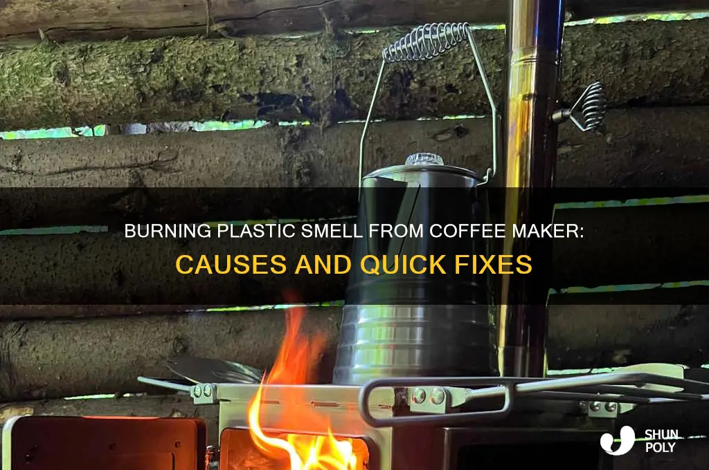 why does my coffee maker smell like burning plastic