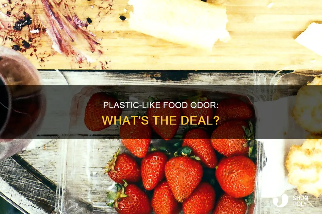 why does my food smell like plastic