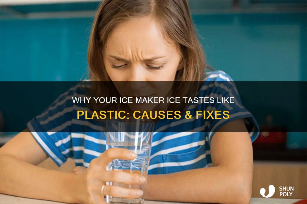 why does my ice maker ice taste like plastic