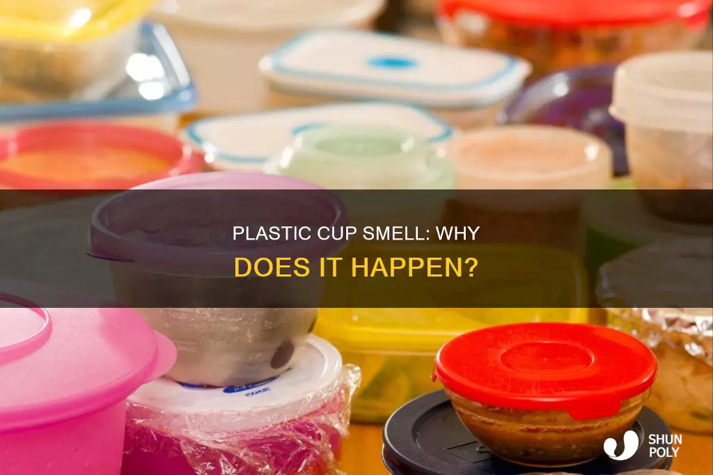 why does my plastic cup smell