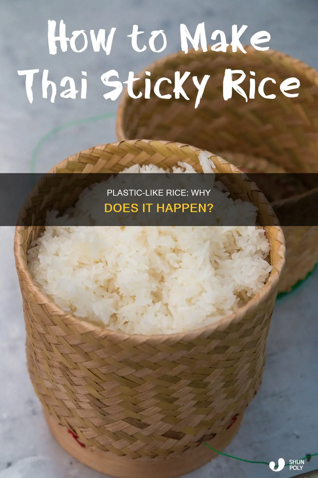 why does my rice taste like plastic