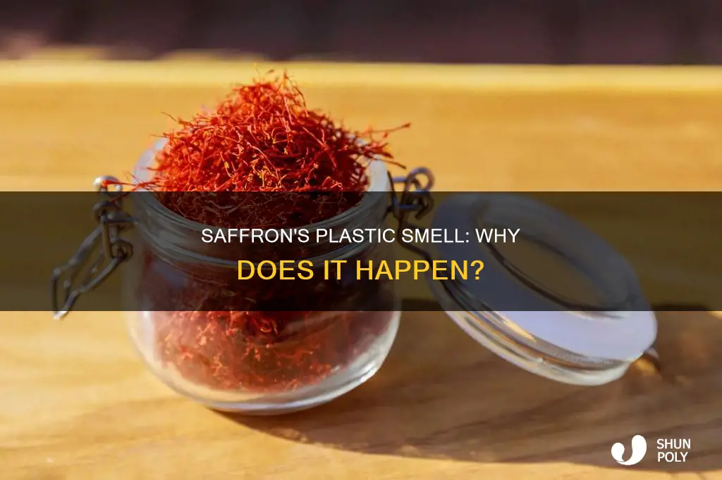 why does my saffron smell like plastic