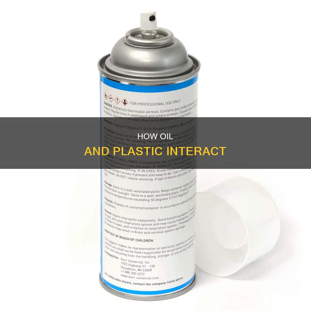 why does oil stick to plastic