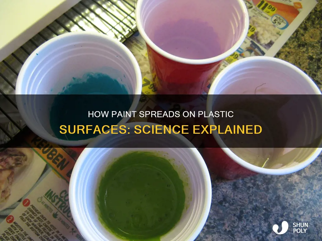 why does paint spread on plastic