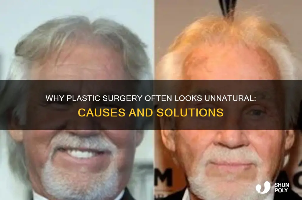 why does plastic surgery look fake