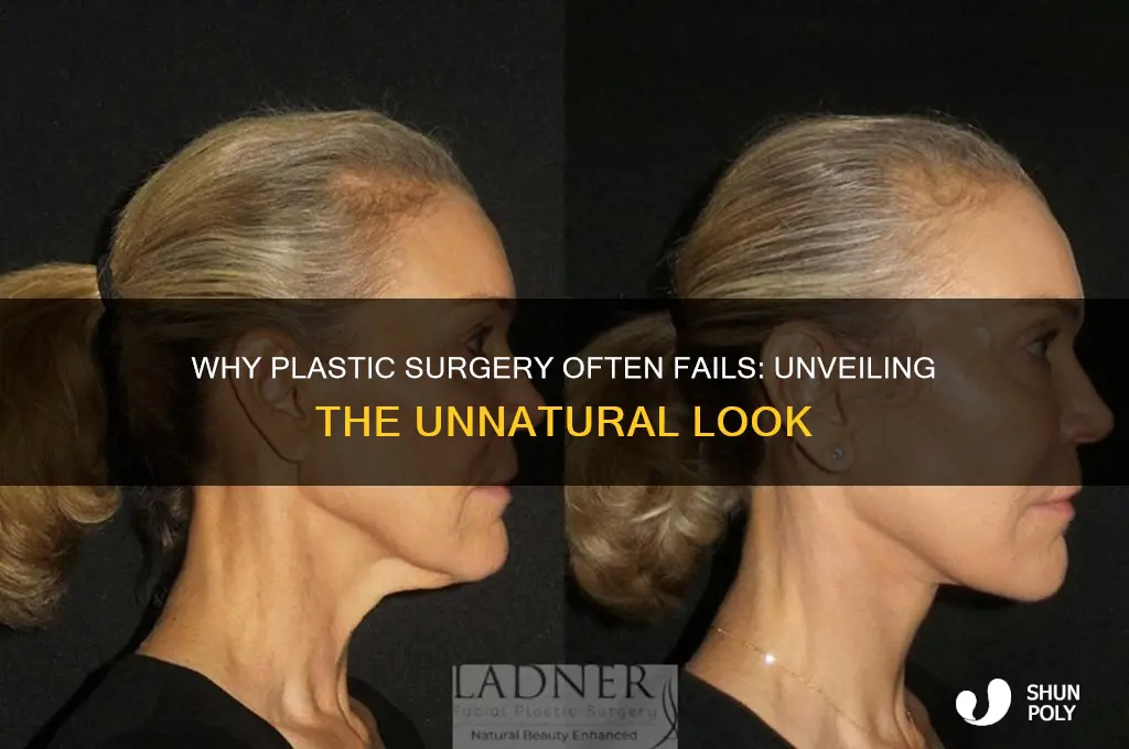 why does plastic surgery look so bad