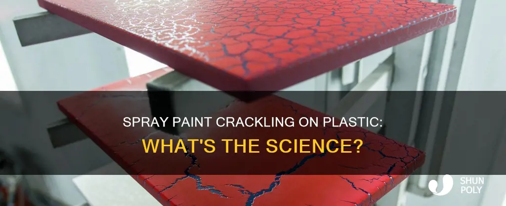 why does spray paint crackle on plastic