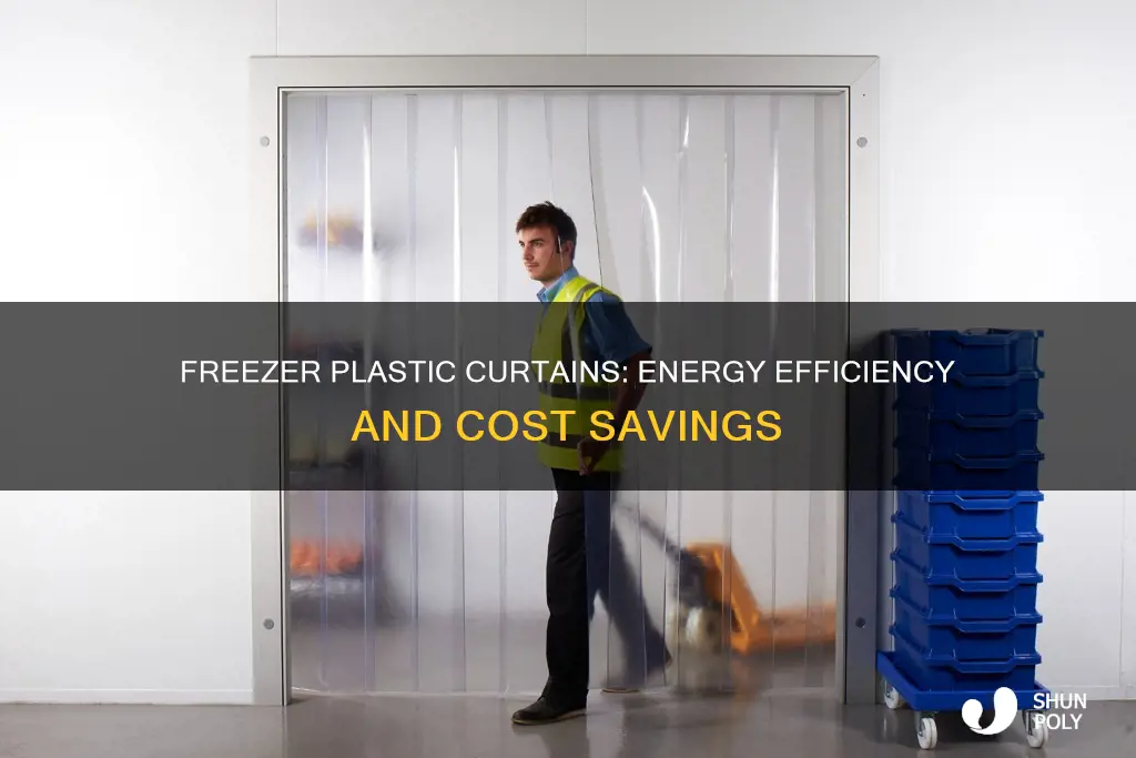 why does the freezer have plastic curtains