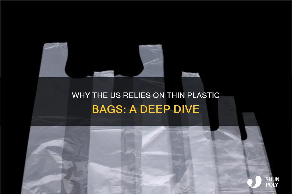 why does the us use thin plastic bags