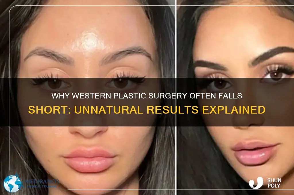 why does western plastic surgery look so bad