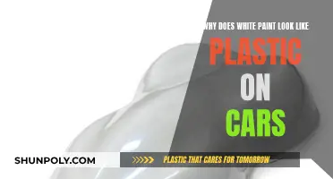 How White Paint on Cars Looks Like Plastic