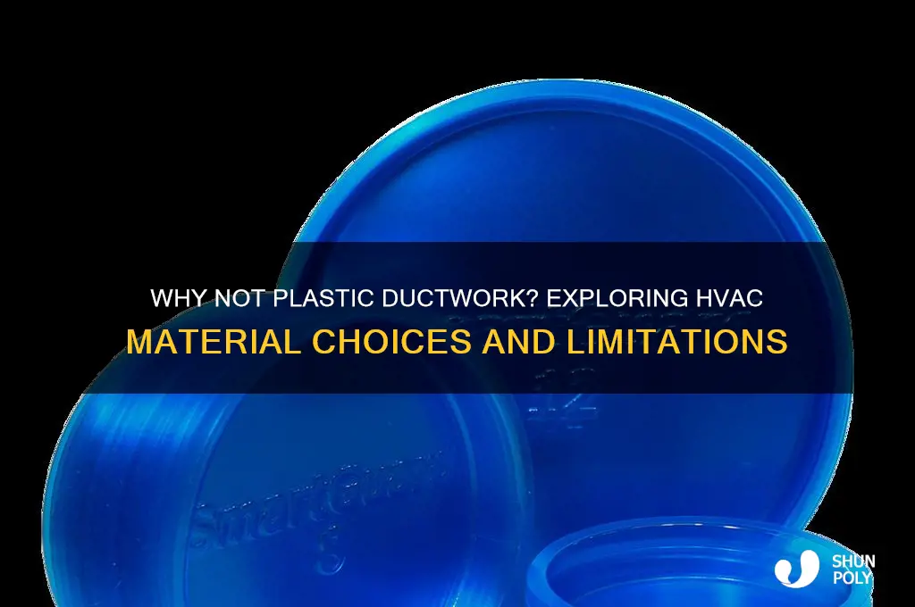why dont they make ductwork out of plastic