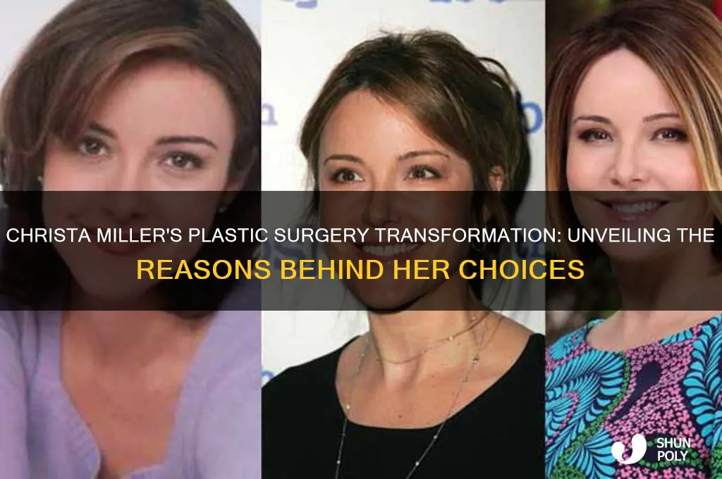 why has christa miller gotten so much plastic surgery