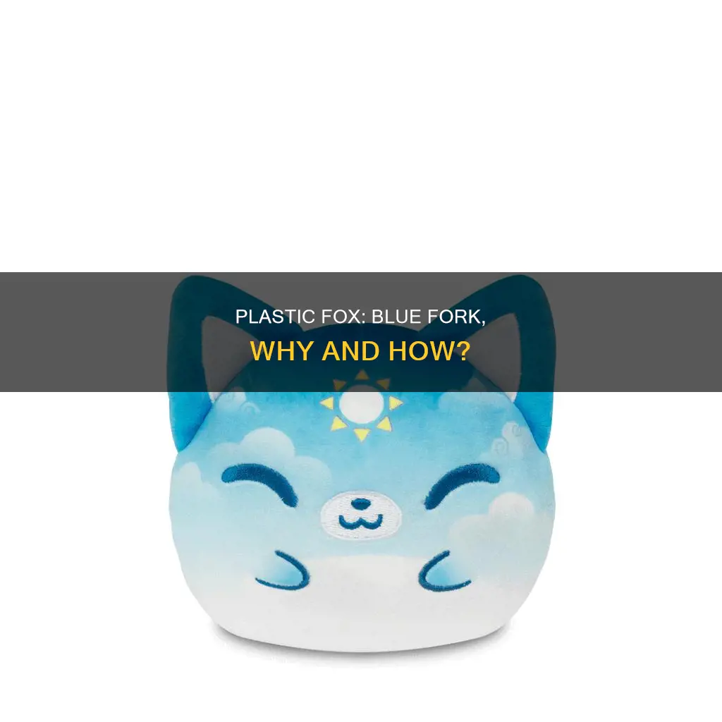 why how blue plastic fox fork